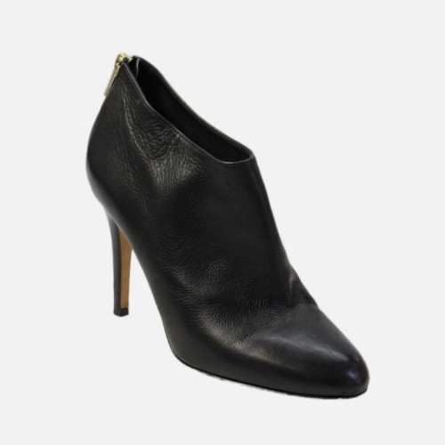 Jimmy Choo Womens Leather Heeled Ankle Booties Black Size 8 US