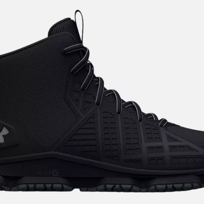 UNDER AMOUR BLACK MENS Micro G® Strikefast Mid Tactical 6" Boot 3025575-001