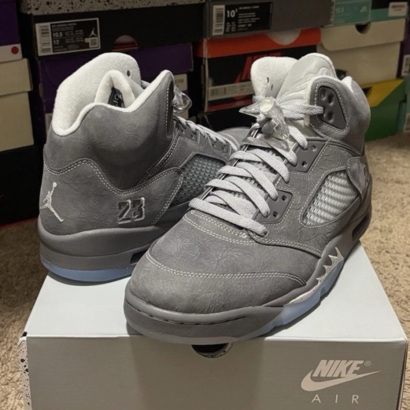 Jordan 5 Wolf Grey Size 10.5 M