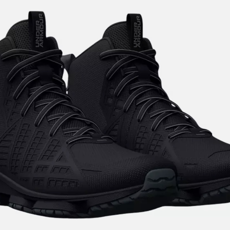 UNDER AMOUR BLACK MENS Micro G® Strikefast Mid Tactical 6" Boot 3025575-001