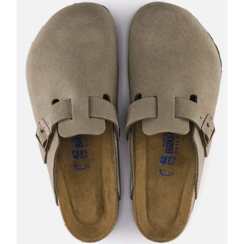 NWT-BIRKENSTOCK Boston Soft Footbed Suede Leather