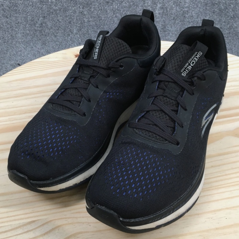 Skechers Shoes Mens 10.5 GO WALK Workout Walker-Outpace Sneakers Black Blue